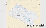 Classic Style Map of Arjeplog Kommun, single color outside