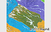 Satellite Map of Arjeplog Kommun, political outside