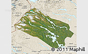 Satellite Map of Arjeplog Kommun, shaded relief outside