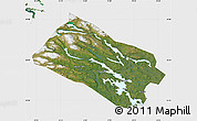 Satellite Map of Arjeplog Kommun, single color outside