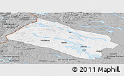 Gray Panoramic Map of Arjeplog Kommun