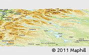 Physical Panoramic Map of Arjeplog Kommun
