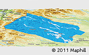 Political Panoramic Map of Arjeplog Kommun, physical outside