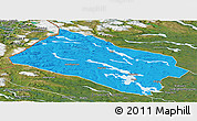 Political Panoramic Map of Arjeplog Kommun, satellite outside