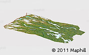 Satellite Panoramic Map of Arjeplog Kommun, cropped outside