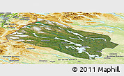 Satellite Panoramic Map of Arjeplog Kommun, physical outside