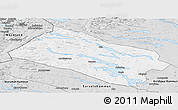 Silver Style Panoramic Map of Arjeplog Kommun