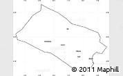 Blank Simple Map of Arjeplog Kommun, cropped outside
