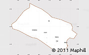 Classic Style Simple Map of Arjeplog Kommun, cropped outside