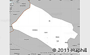 Gray Simple Map of Arjeplog Kommun