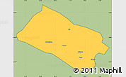 Savanna Style Simple Map of Arjeplog Kommun, cropped outside