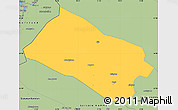 Savanna Style Simple Map of Arjeplog Kommun