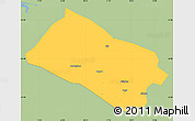 Savanna Style Simple Map of Arjeplog Kommun, single color outside