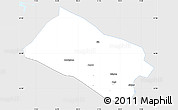 Silver Style Simple Map of Arjeplog Kommun, single color outside
