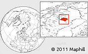 Blank Location Map of Arvidsjaur Kommun