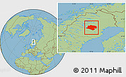Savanna Style Location Map of Arvidsjaur Kommun