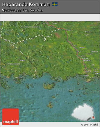 Satellite 3D Map of Haparanda Kommun