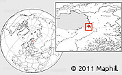 Blank Location Map of Haparanda Kommun, highlighted parent region