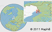 Savanna Style Location Map of Haparanda Kommun, highlighted country