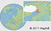 Savanna Style Location Map of Haparanda Kommun, highlighted parent region