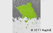 Physical Map of Haparanda Kommun, desaturated