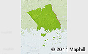 Physical Map of Haparanda Kommun, lighten