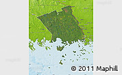 Satellite Map of Haparanda Kommun, physical outside