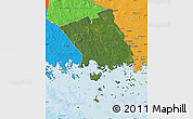 Satellite Map of Haparanda Kommun, political outside