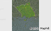 Satellite Map of Haparanda Kommun, semi-desaturated