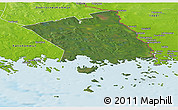 Satellite Panoramic Map of Haparanda Kommun, physical outside