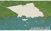 Shaded Relief Panoramic Map of Haparanda Kommun, satellite outside