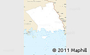 Classic Style Simple Map of Haparanda Kommun