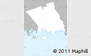 Gray Simple Map of Haparanda Kommun, single color outside