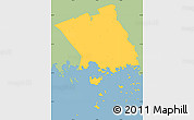 Savanna Style Simple Map of Haparanda Kommun, single color outside