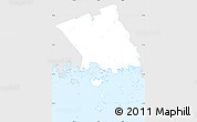 Silver Style Simple Map of Haparanda Kommun, single color outside
