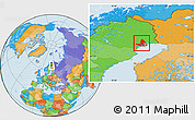 Political Location Map of Lulea Kommun