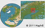 Satellite Location Map of Lulea Kommun