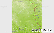 Physical 3D Map of Pajala Kommun