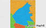Political 3D Map of Pajala Kommun