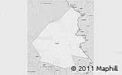 Silver Style 3D Map of Pajala Kommun