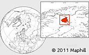 Blank Location Map of Pajala Kommun