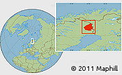 Savanna Style Location Map of Pajala Kommun