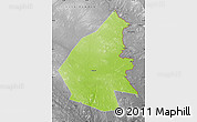 Physical Map of Pajala Kommun, desaturated