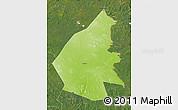 Physical Map of Pajala Kommun, satellite outside