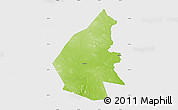 Physical Map of Pajala Kommun, single color outside