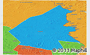 Political Panoramic Map of Pajala Kommun