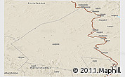 Shaded Relief Panoramic Map of Pajala Kommun
