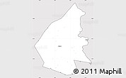 Silver Style Simple Map of Pajala Kommun, cropped outside