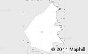 Silver Style Simple Map of Pajala Kommun