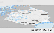 Gray Panoramic Map of Norrbottens Län, single color outside